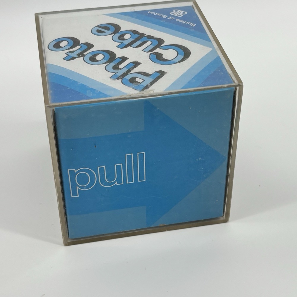 Vtg 4" Photo Block‎ Acrylic Cube Y2k Square Instamatic Photos • Hong Kong - Picture 3 of 5